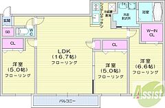 物件の間取り