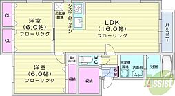 ESPERANZA 2LDKの間取図画像