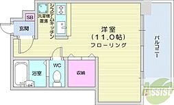 KOYAS6 1Kの間取図画像