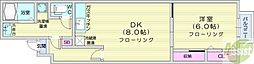 リベル元町 1LDKの間取図画像