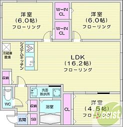MA豊平公園 3LDKの間取図画像