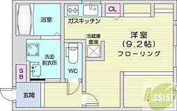 ZweitLogik 1Kの間取図画像