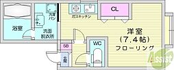 CremBld. ワンルームの間取図画像