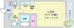 サテラ北34条 1Kの間取図画像