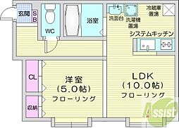 LOMALINDA 1LDKの間取図画像