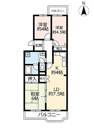 UR大山田松ノ木_間取り_0