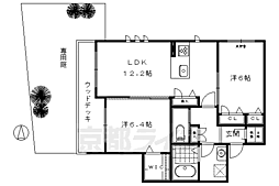 シャーメゾン岩倉南 1階2LDKの間取り