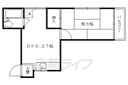 ハイツ　やまざき 2階1DKの間取り