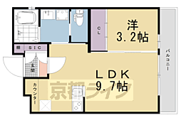 近鉄京都線 東寺駅 徒歩6分の賃貸マンション 5階1LDKの間取り