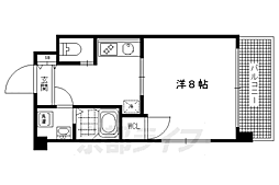 阪急京都本線 大宮駅 徒歩3分の賃貸マンション 9階1Kの間取り