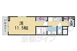 たばさはうすII 1Kの間取図画像
