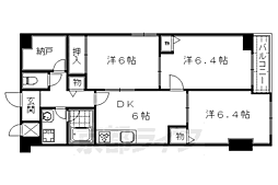 ライオンズマンション二条城東 3SDKの間取図画像