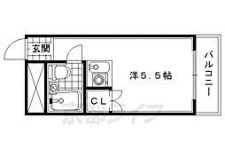 DAコート 1Kの間取図画像
