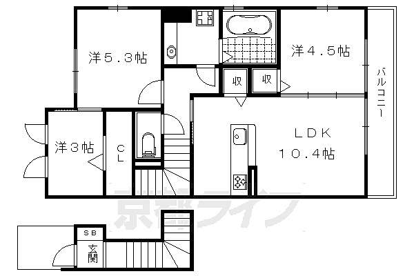 同じ建物の物件間取り写真 - ID:226063393483