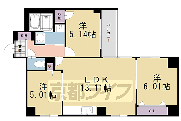 同じ建物の物件間取り写真 - ID:226063607754