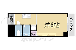 ハイムブルーメ 3階1Kの間取り