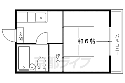 第3ロイヤルハイツ 1階1DKの間取り