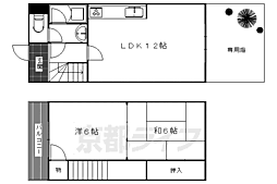 ハタテラス 2階2LDKの間取り