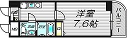 アーデン和泉町 4階1Kの間取り