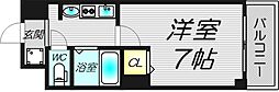 フェニックス日本橋高津 6階1Kの間取り