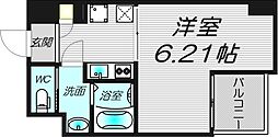 ＡｒｔｉｚＡ森ノ宮Ｄ．Ｃ． 9階1Kの間取り