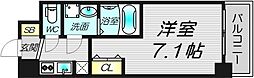 プロシード大阪西バロンドール 8階1Kの間取り