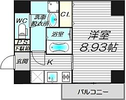 阪堺電気軌道阪堺線 寺地町駅 徒歩5分の賃貸マンション 1階1Kの間取り