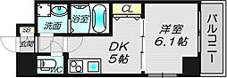 S-FORT福島海老江 1DKの間取図画像