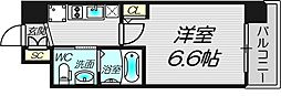セレニテ福島プリエ 1Kの間取図画像