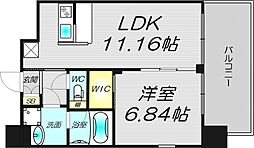 プレジオ御幣島 1LDKの間取図画像