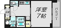 S-RESIDENCE福島Grande 1Kの間取図画像