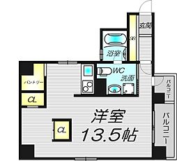 ラクメンビル ワンルームの間取図画像