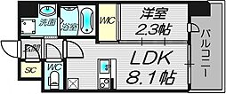セレニテ十三ミラク 1LDKの間取図画像