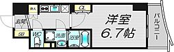 セレニテ心斎橋グランデ 1Kの間取図画像