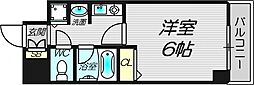 シャンティ千歳 1Kの間取図画像