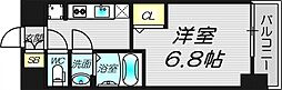 CASAREGULUS新大阪 1Kの間取図画像