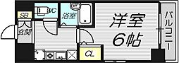 エスリード梅田東 1Kの間取図画像