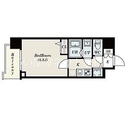 S-RESIDENCE天満Gracis 10階1Kの間取り