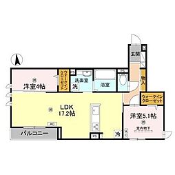 D-ROOM・MB 3階2LDKの間取り