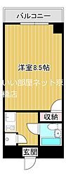 ラ・レジダンス・ド・京橋 9階ワンルームの間取り