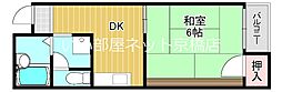 プレアール都島高倉 1DKの間取図画像