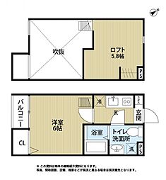 Jupiter 1Kの間取図画像