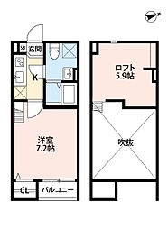 Ｍａｉｓｏｎ　Ａｖｅｎｉｒ 2階1Kの間取り