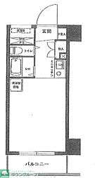 京急本線 京急鶴見駅 徒歩5分の賃貸マンション 7階ワンルームの間取り