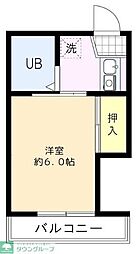 ＲＳ武蔵小杉 3階1Kの間取り