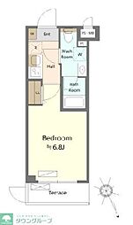 京急本線 鶴見市場駅 徒歩8分の賃貸マンション 1階1Kの間取り