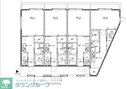 イクラ鶴見 2階1Kの間取り