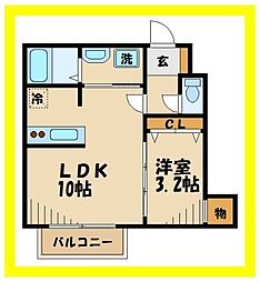 間取図画像 1LDK