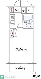 (株)NJK鶴見寮 ワンルームの間取図画像