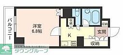 エスティメゾン川崎 1Kの間取図画像